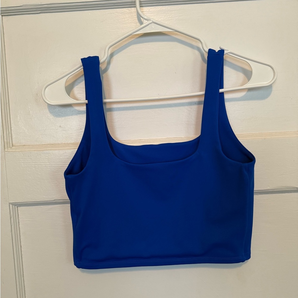 Express Royal Blue Women's Crop Top - Picture 2 of 6